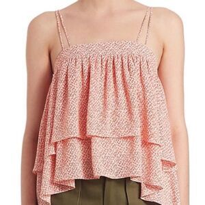 Prose & Poetry Red and White Print Blouse